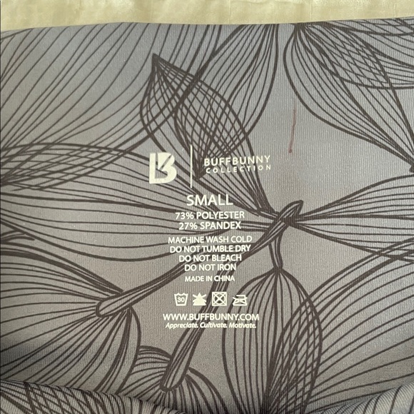 BUFFBUNNY Limitless Pocket Compression Legging in Black Gray Citrus Size S - Picture 8 of 11